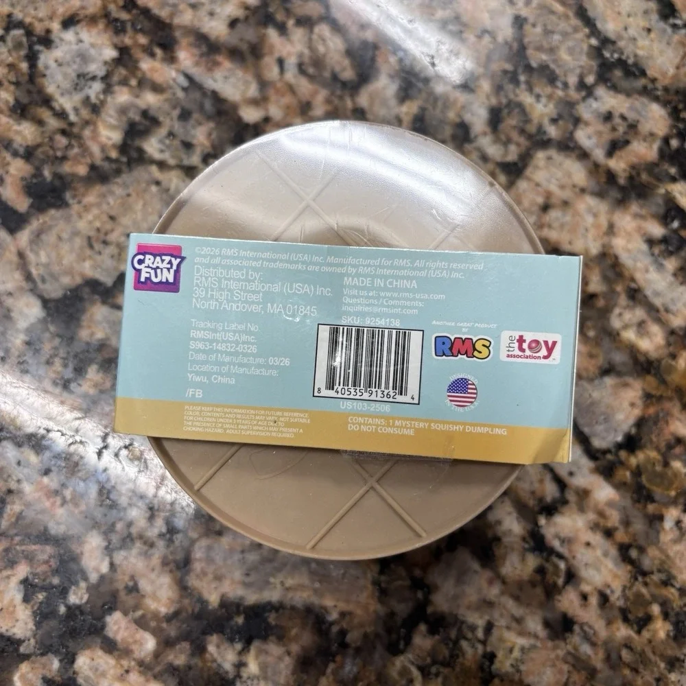 RMS Crazy Fun Mystery Dumpling Stuffed Bun Edition Squishy Sealed NEW